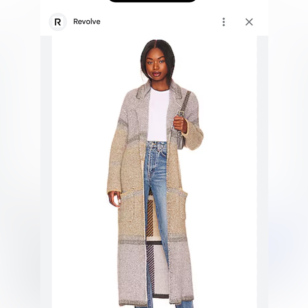 L*Space Hygge Coat Jacket Edinburgh Plaid